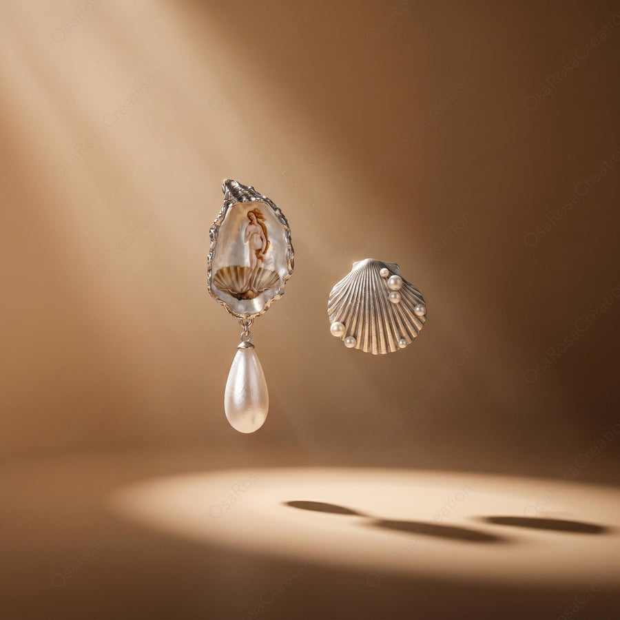 Renaissance Oyster Pearl Earrings