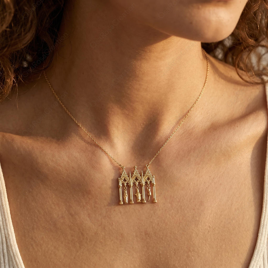 Cathedral Cat Necklace