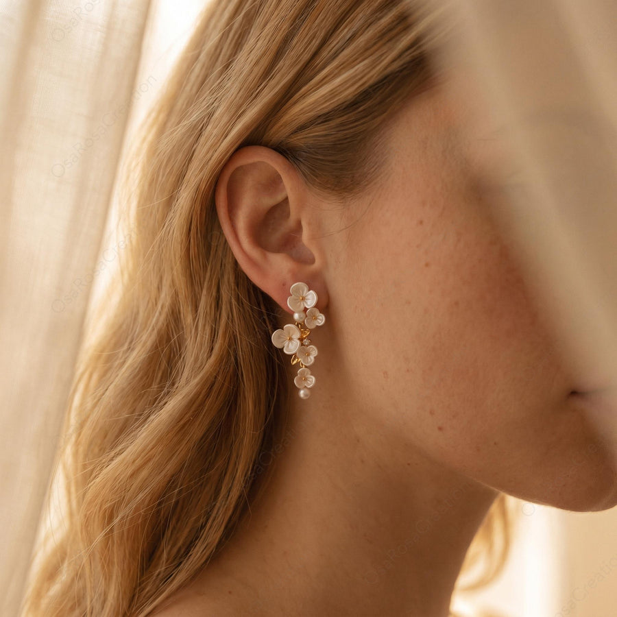 Cascading Flower Earrings