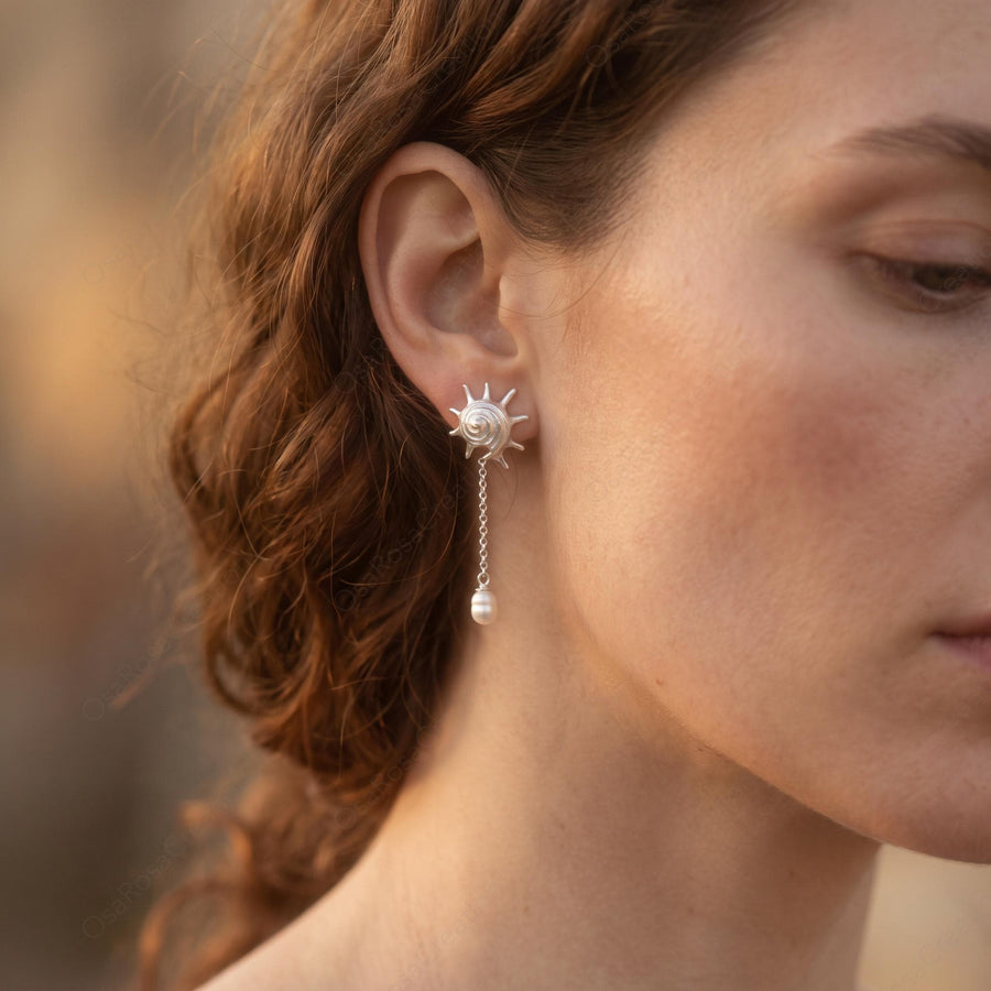 Conch Pearl Earrings
