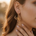 Scorpio Scorpion Statement Earrings, Gold Baroque Filigree Zodiac Jewelry