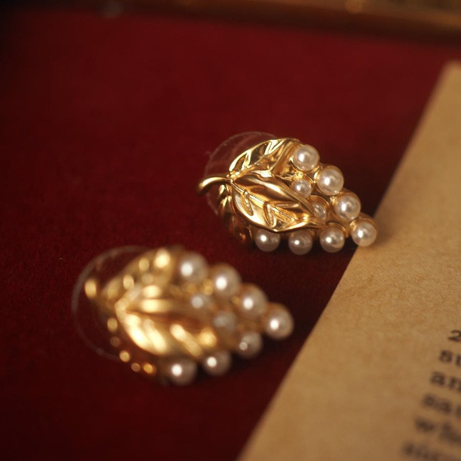 Dionysus Grape Pearl Studs