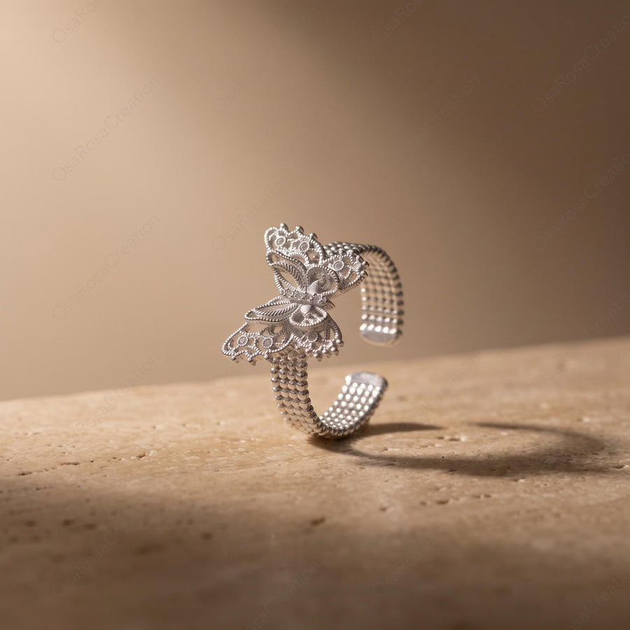 Filigree Butterfly Ring