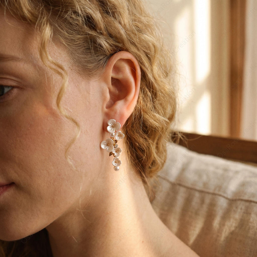 Cascading Flower Earrings