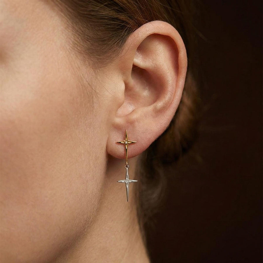 North Star Dangle Earrings