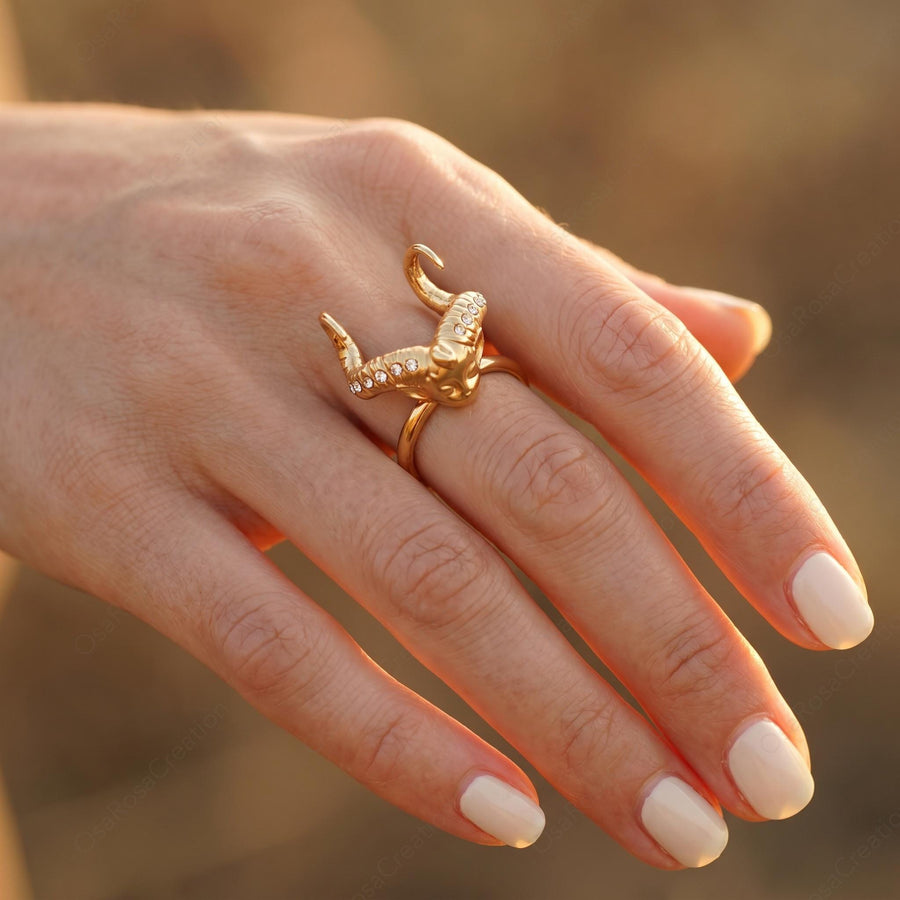 Capricorn Sea Goat Ring