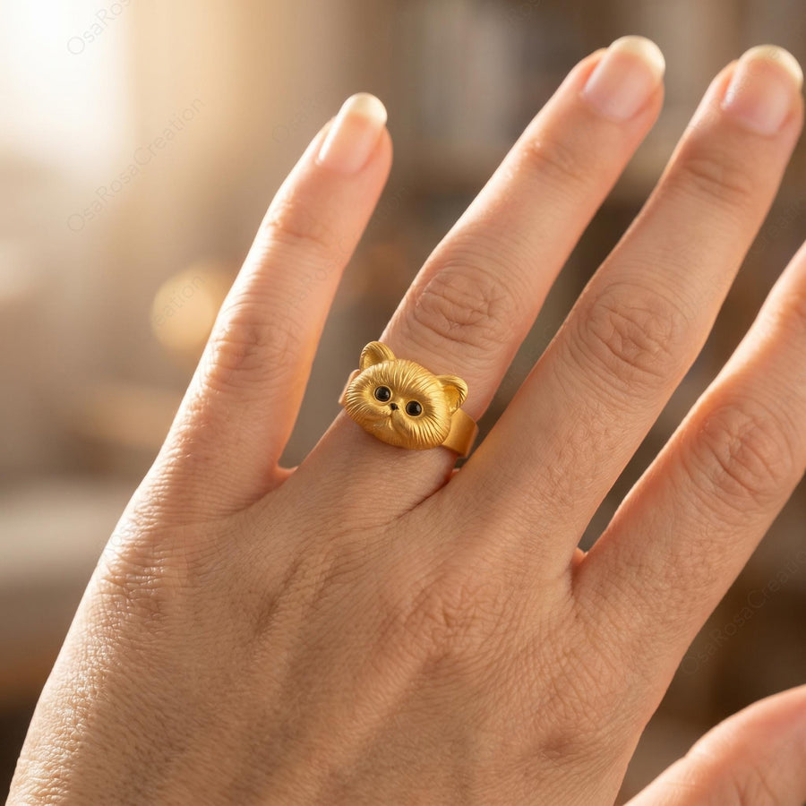 Textured Cat Ring