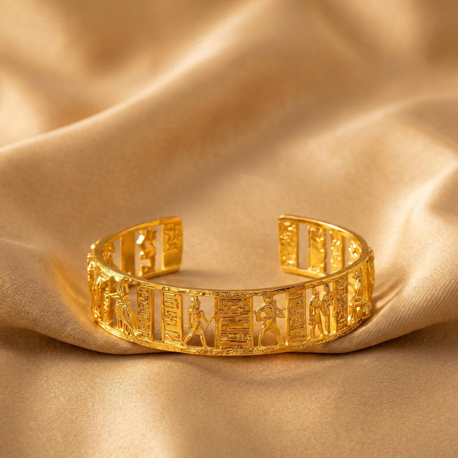 Egyptian Hieroglyph Cuff