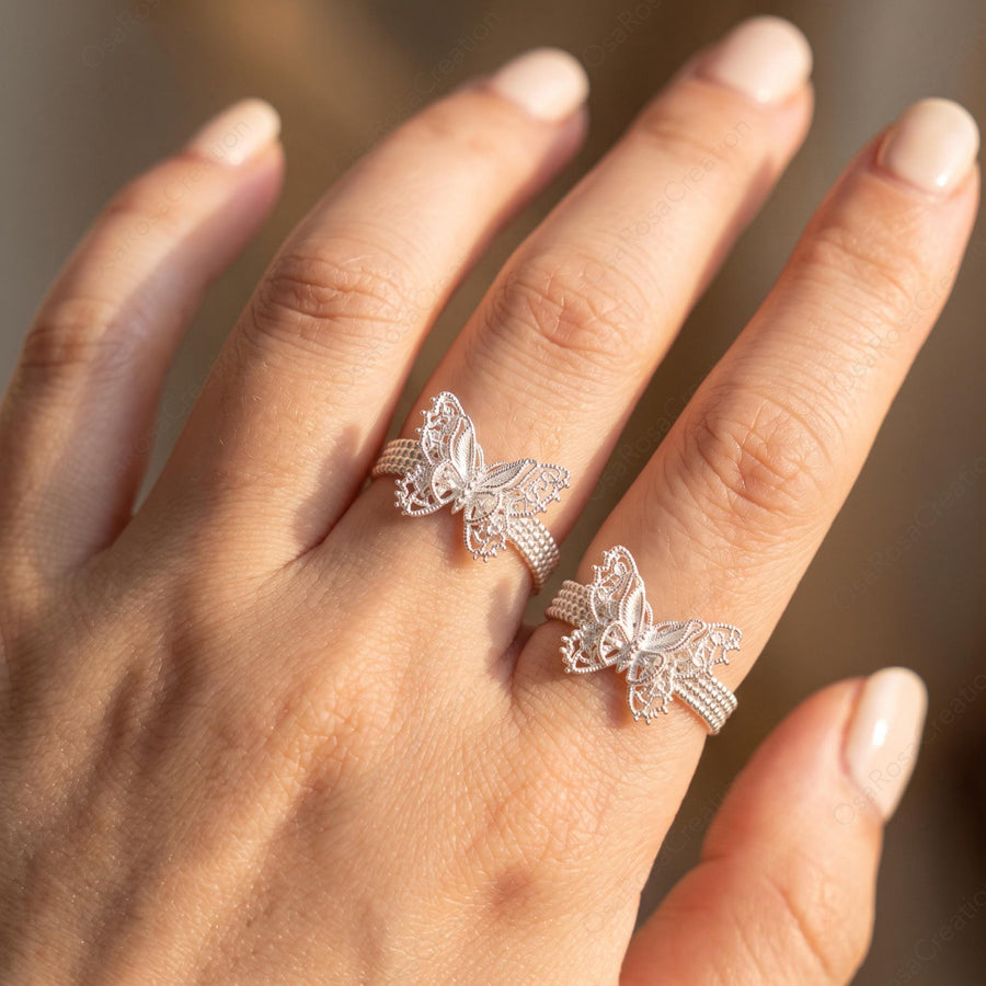 Filigree Butterfly Ring
