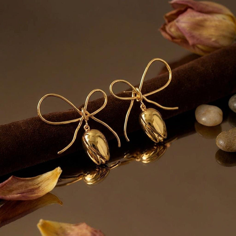 Tulip Ribbon Earrings