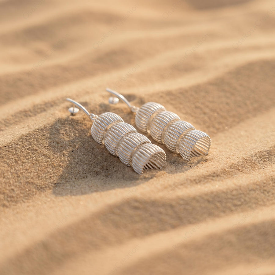 Fluted Column Earrings