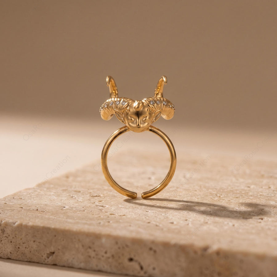 Capricorn Sea Goat Ring