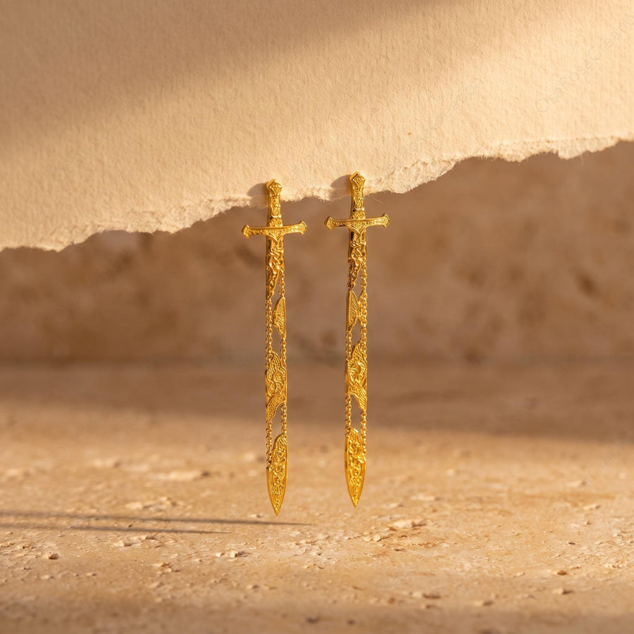 Medieval Sword Earrings