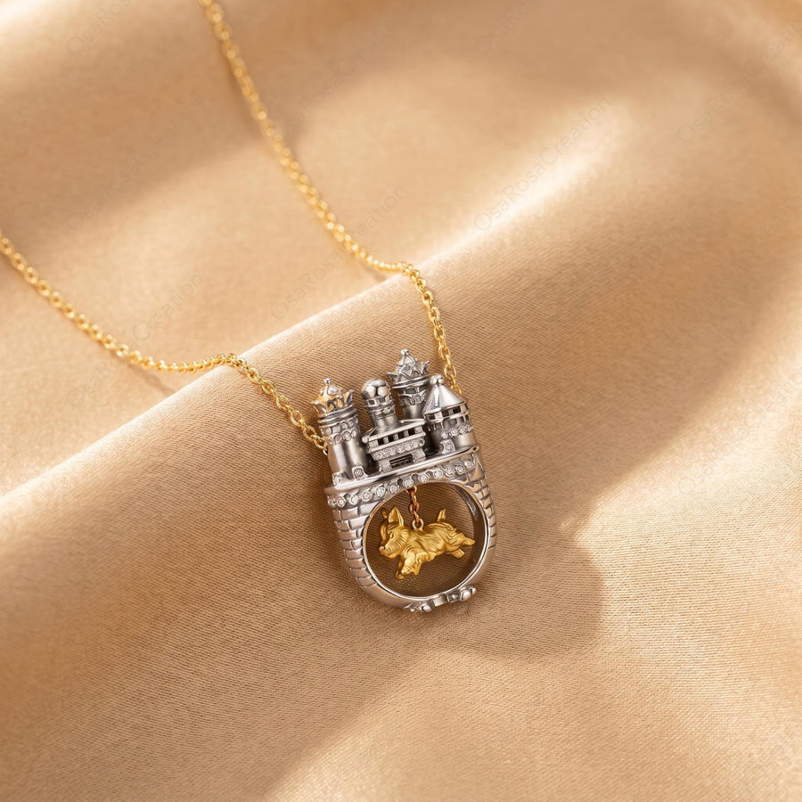 Castle Dog Necklace