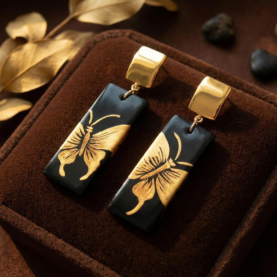 Midnight Butterfly Earrings
