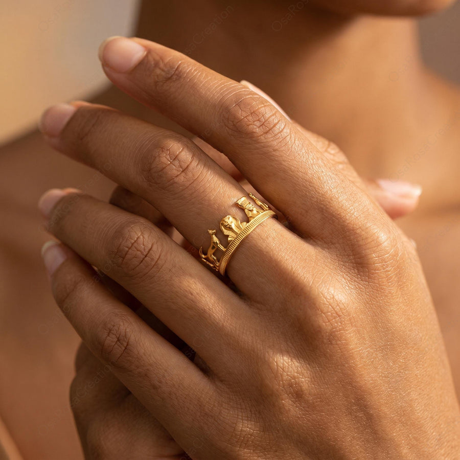 Anubis Temple Ring