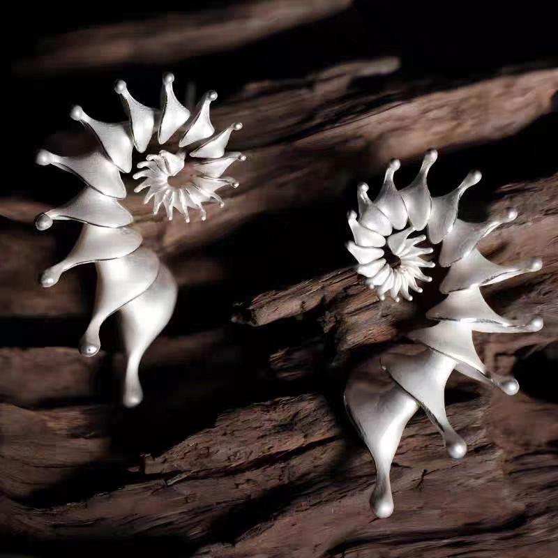 Poseidon Nautilus Studs