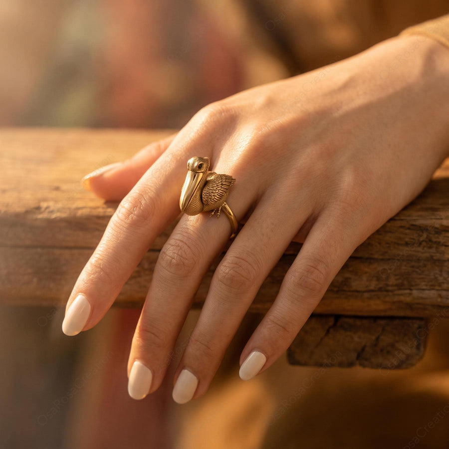 Pelican Family Ring