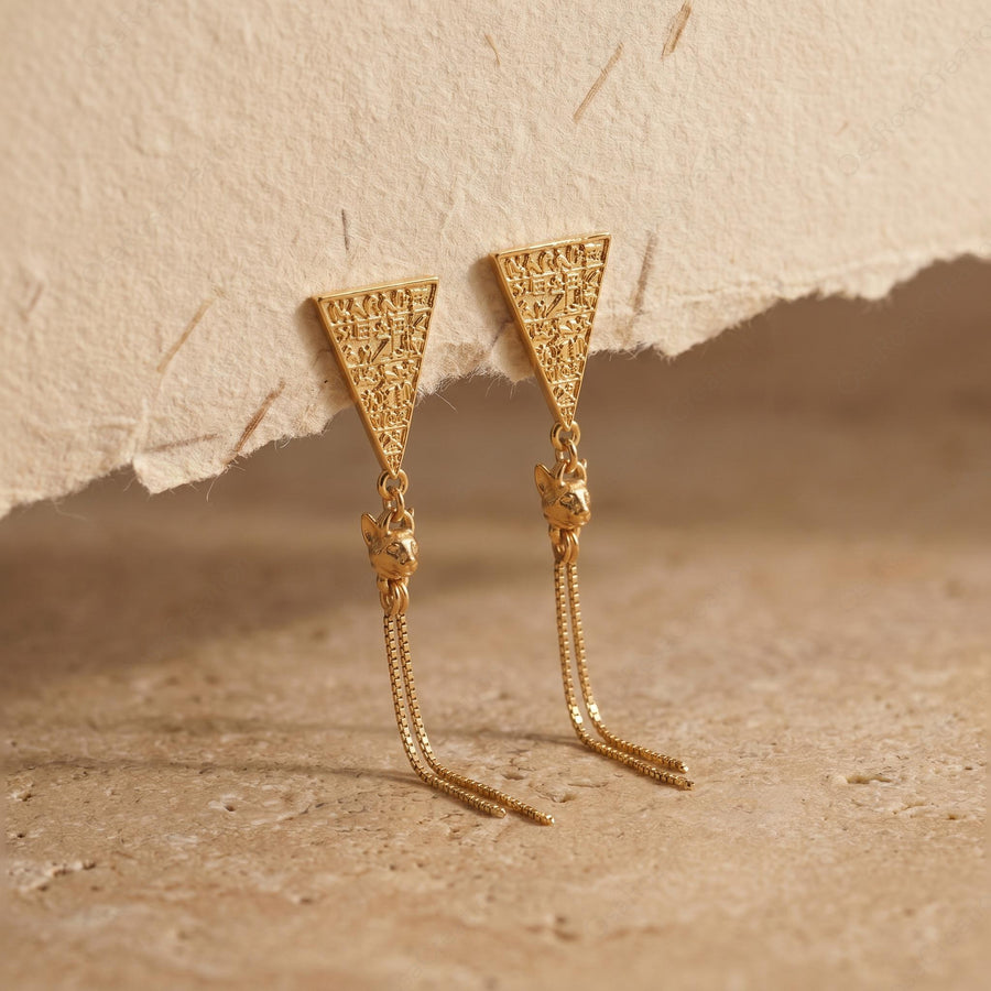 Bastet Cat Earrings