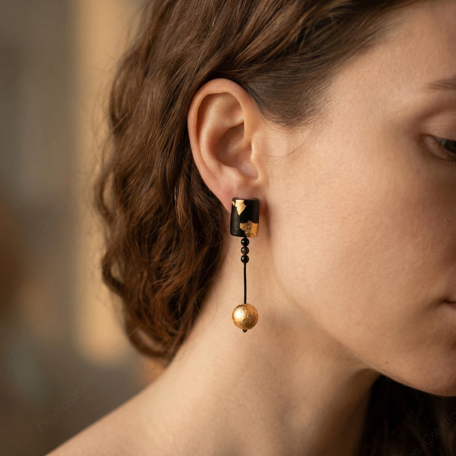 Desert Gold Drop Earrings