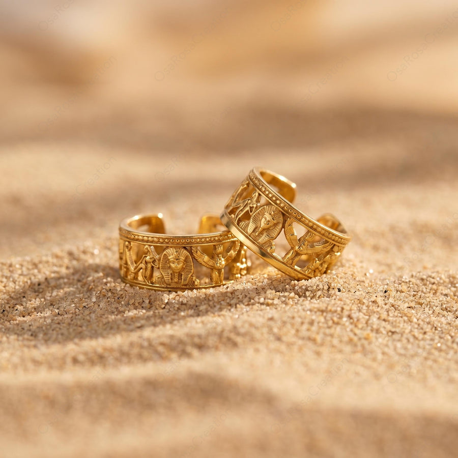 Egyptian Revival Hoops