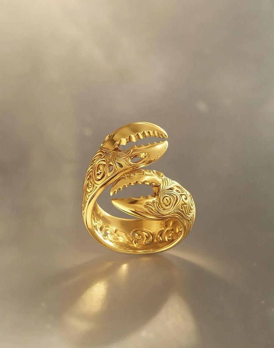 Crab Claw Zodiac Ring