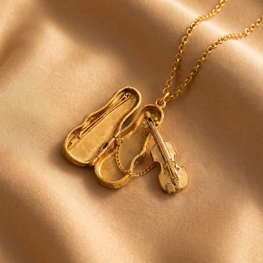 Violin Pendant Necklace