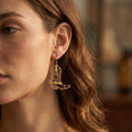 Gold Cowboy Boot Dangle Earrings | Western Statement Jewelry