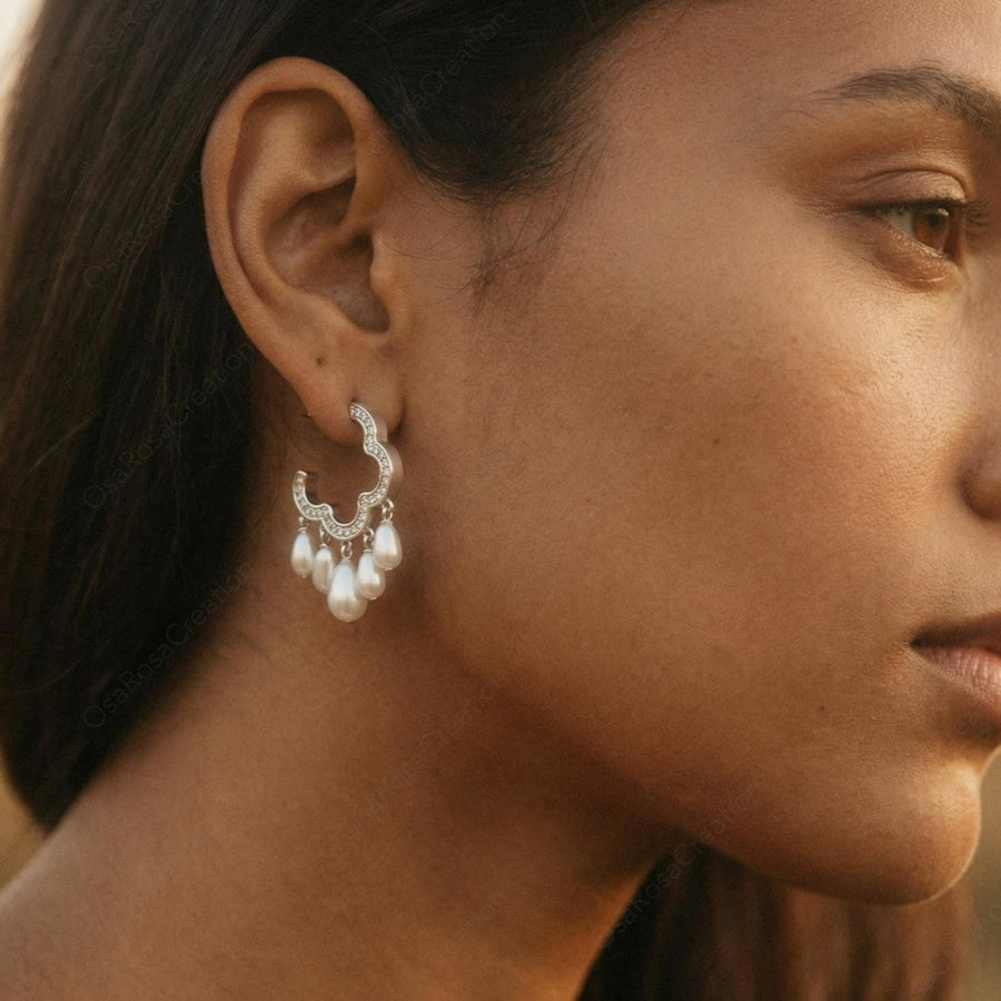 Pearl Chandelier Earrings