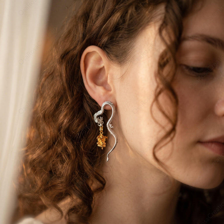 Dragon Fairy Charm Earrings