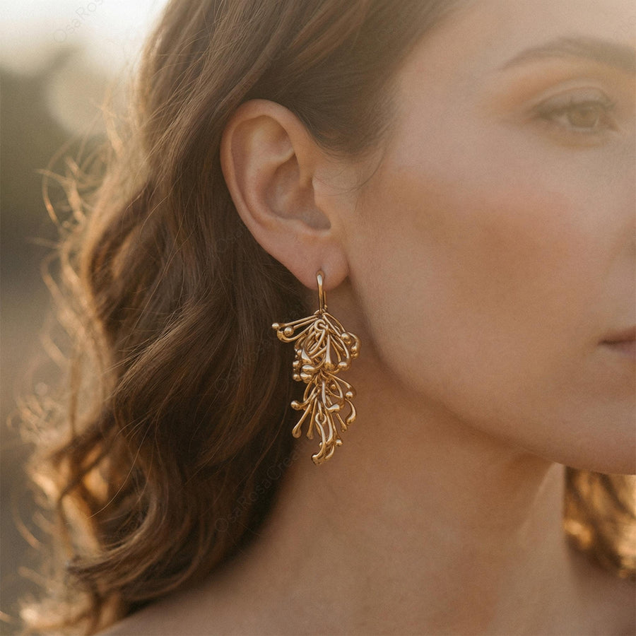 Wild Vine Drop Earrings